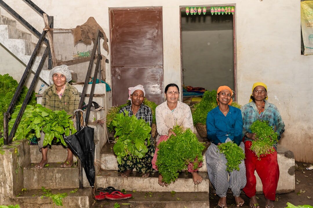 seniors gardening together
