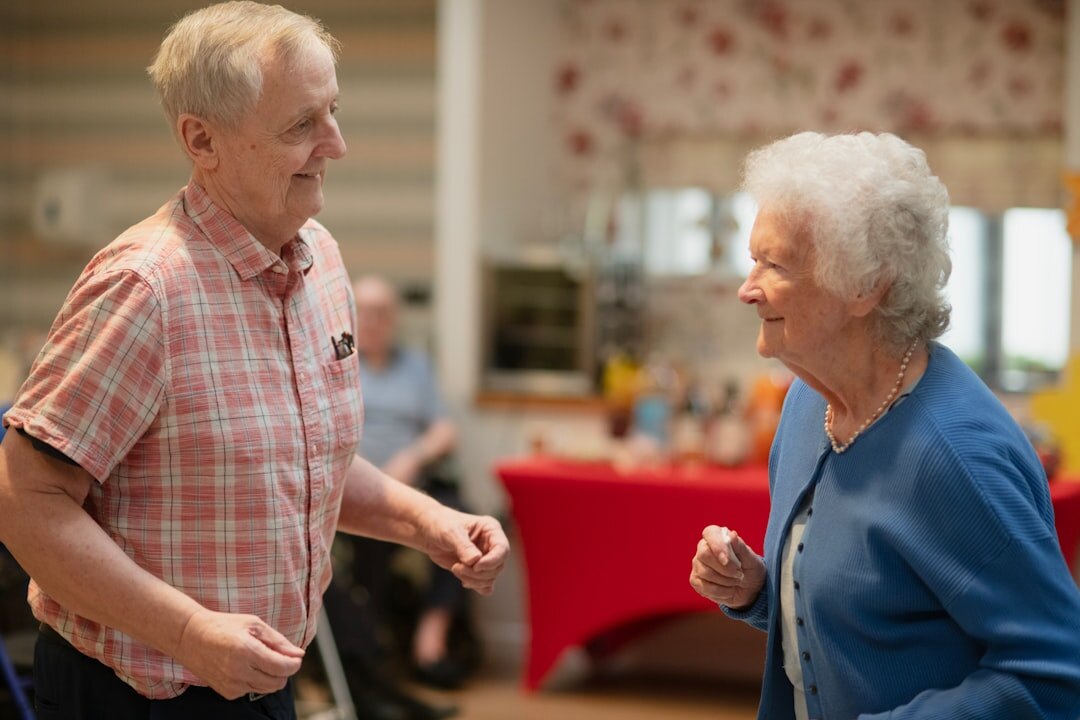 happy elderly couple